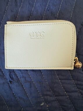 TC Small Zip Wallet in Light Cream